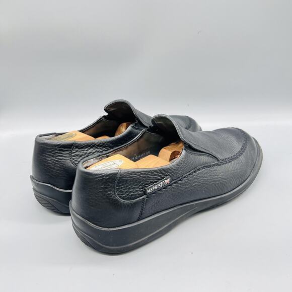 Mephisto Shoes Mens 11 Black Pebbled Leather Slip On Loafers Casual Comfort main image 6